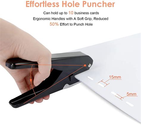 Desktop ID Card Hole Punch Tool For Name Badges .